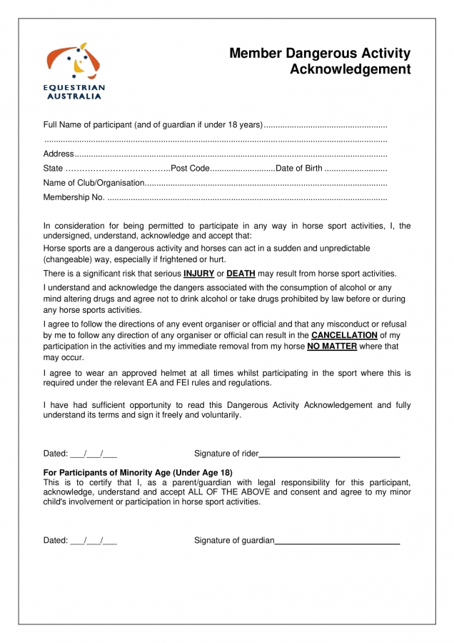 Forms - Rockhampton Equestrian Group Inc - Rockhampton, equestrian ...