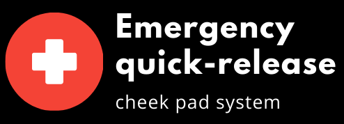 Emergency quick release cheek pad system for motocross helmet