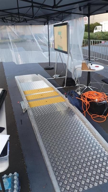 Smart Ramp apparatus at a public demonstration