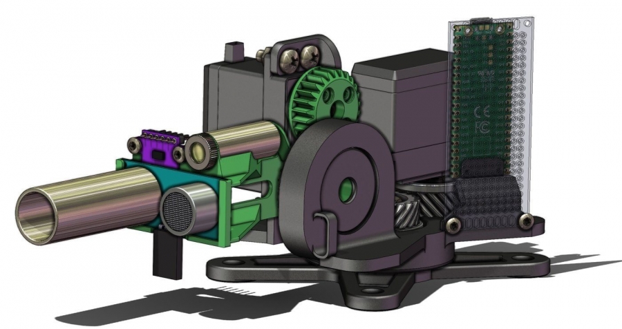 CAD model of the 3D scanner