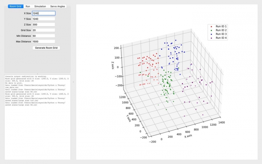 3D scanner point-cloud output